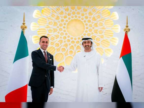 Abdullah bin Zayed receives Italy's Minister of Foreign Affairs, visits Italian pavilion at Expo 2020 Dubai