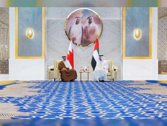 Maktoum bin Mohammed meets with Crown Prince of Bahrain at Expo 2020 Dubai