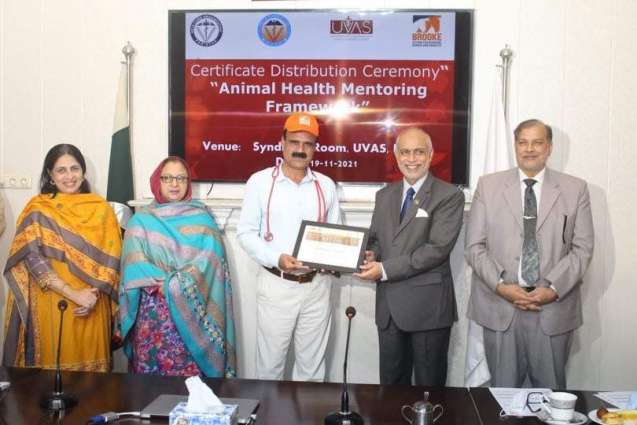 3-days training of DVM students on ‘Animal Health monitoring framework’ at UVAS