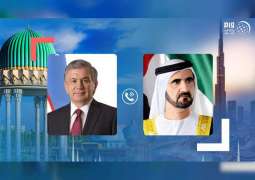 Mohammed bin Rashid receives phone call from Uzbek President