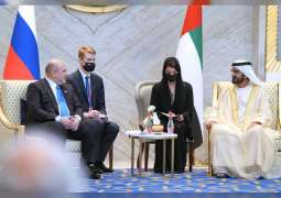 Mohammed bin Rashid meets with Prime Minister of Russia