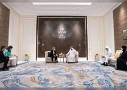 Ahmed bin Mohammed meets with President of French National Olympic and Sports Committee