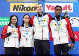 كندا تتصدر في ثاني أيام بطولة العالم للسباحة ورقم قياسي للبيلاروسي شايمانوفيتش