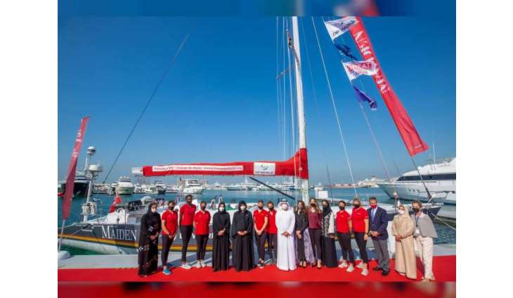 Latifa bint Mohammed visits Maiden at Port Rashid ahead of its world voyage