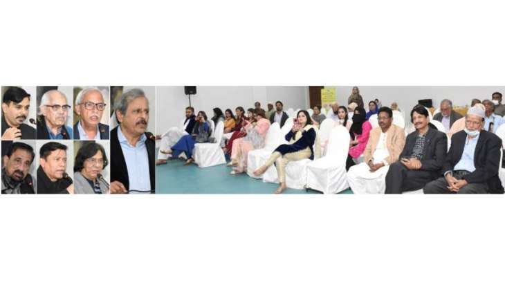 `In the memory of Senior journalist and actor Asad Jaferi, a seminar held at the Arts Council Karachi.