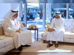 حمدان بن محمد يستقبل سفير البحرين لدى الدولة