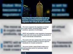 Dubai World Trade Centre to become comprehensive zone and regulator for virtual assets and Crypto