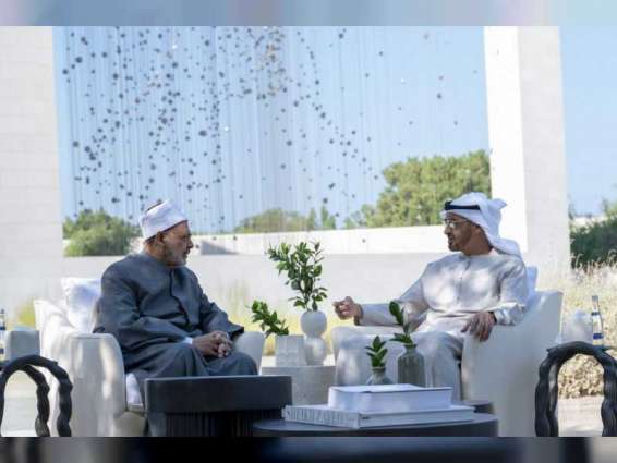 Mohamed bin Zayed receives Grand Imam of Al Azhar