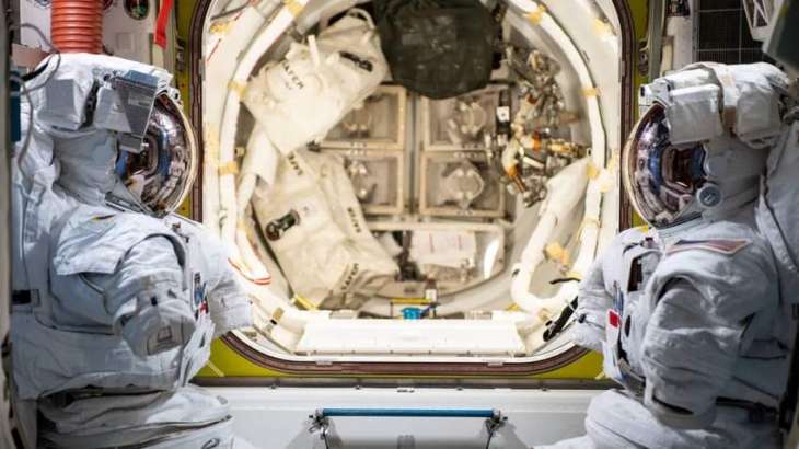 US Astronauts Performing Spacewalk to Replace Antenna System - NASA