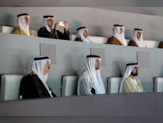 محمد بن راشد ومحمد بن زايد والحكام وأولياء العهود يشهدون الاحتفال باليوبيل الذهبي للدولة في منطقة حتا في دبي