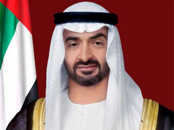 محمد بن زايد يستقبل الرئيس الفرنسي في "إكسبو 2020 دبي"