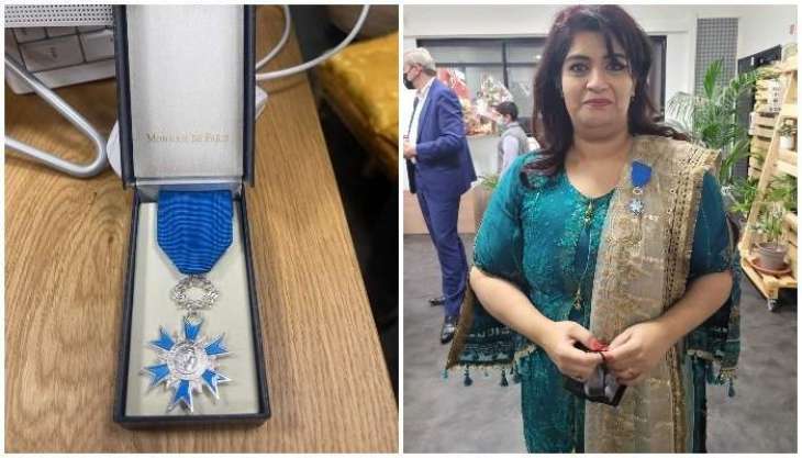 Pakistani woman in France gets National Order of Merit award