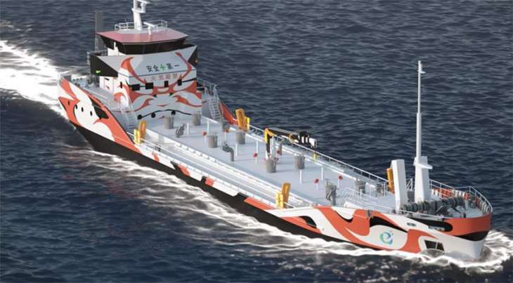 First Ever Battery-Powered Tanker Launched in Japan