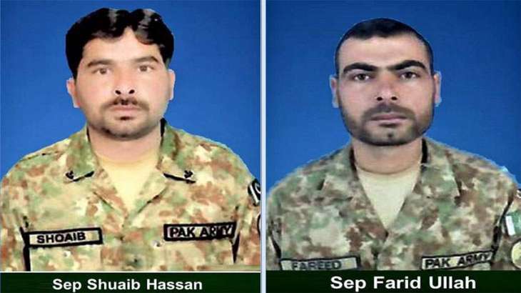 Two soldiers embrace martyrdom in Tank: ISPR