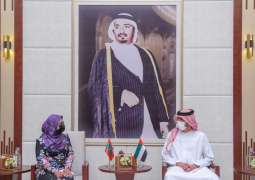 Ajman Crown Prince receives Ambassador of the Maldives