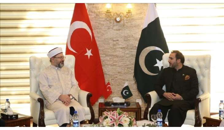 نائب رئیس مجلس النواب یجتمع برئیس الشوٴون الدینیة الترکي الشیخ علی أرباش