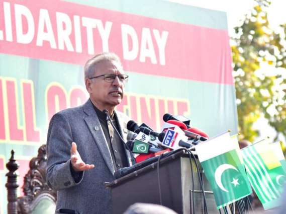 President asks world community to take notice of Indian atrocities in Occupied Kashmir