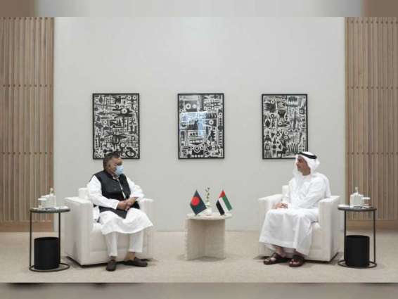 Saif bin Zayed meets with Home Affairs Minister of Bangladesh at Expo 2020 Dubai