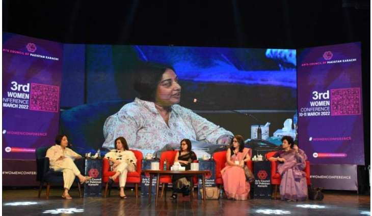 On the last day of the 3rd Women's Conference held at Arts Council of Pakistan Karachi, a session on 