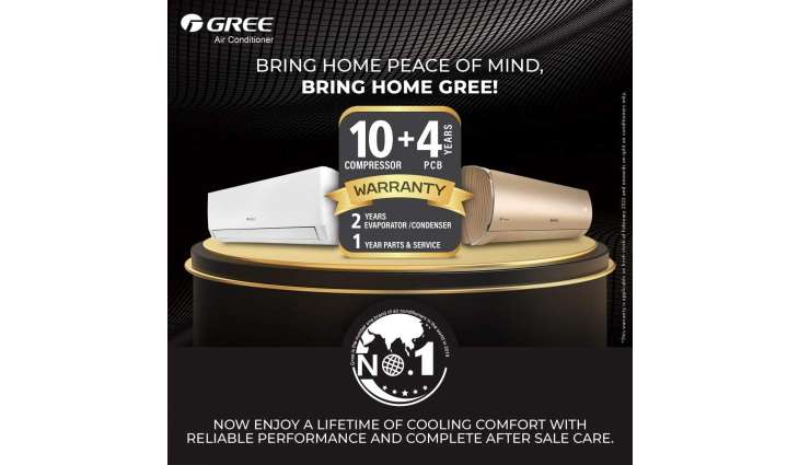 Gree offers 10 years of peace of mind