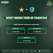 PCB announces schedule of West Indies ODIs