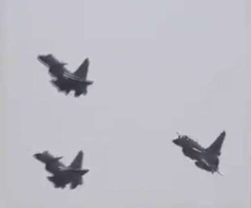Special Squad of PAF J-10C jets shows of skills at military parade