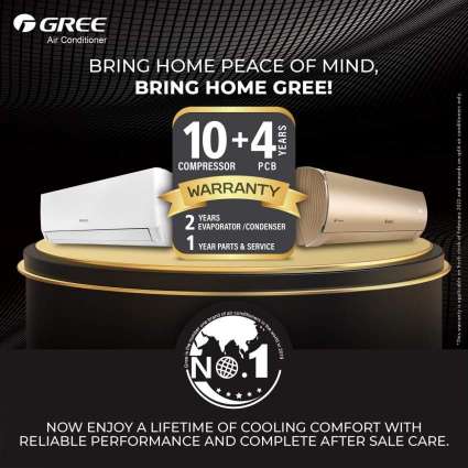 Gree offers 10 years of peace of mind