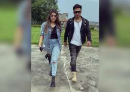 Areeka Haq and singer Shahroz Khan’s slo-mo from the sets of Akh da Nasha goes viral