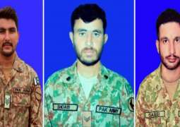 Three soldiers  martyred as terrorists attack from inside Afghanistan on Pakistani troops