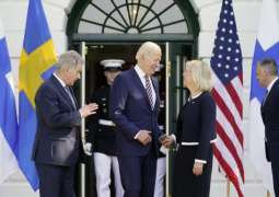 Finnish, Swedish Leaders Arrive at White House to Discuss NATO Membership With Biden