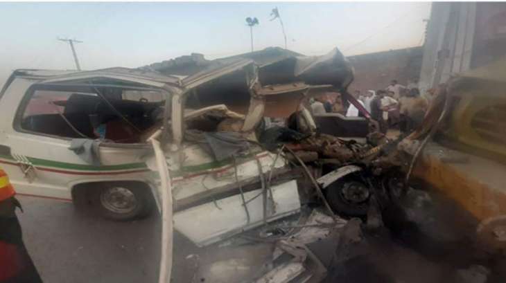 At least 12 passengers killed, 10 others injured in vans' accident near Kot Ladha