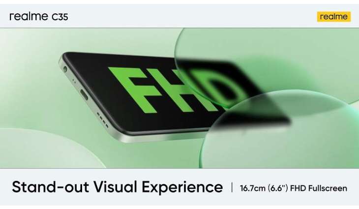 The 6.6-inch FHD Fullscreen Display of realme C35 Towers over its Competitors