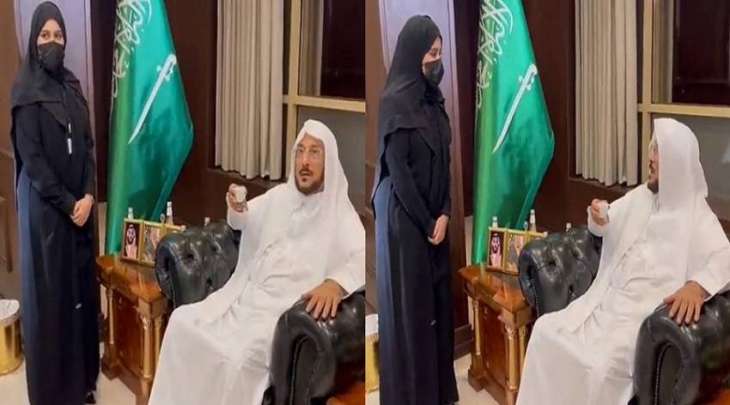 وزیر الشوٴون الاسلامیة السعودیة یکلف فتاة بعد اعفاء مسوٴول