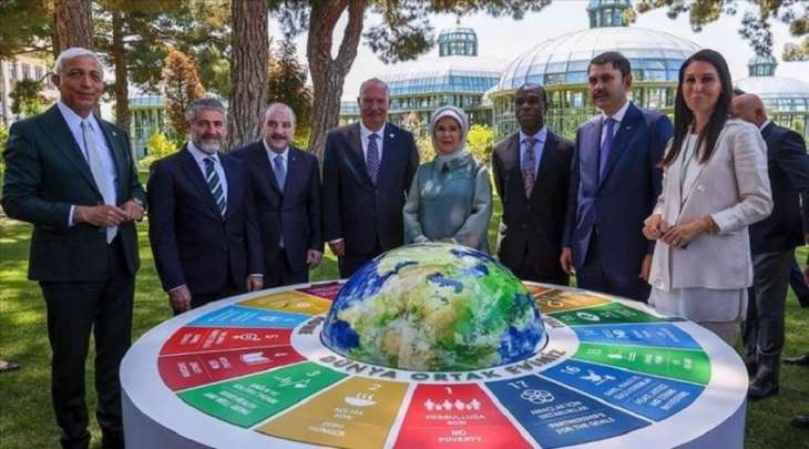 البنک الدولي تمنح عقیلة رئیس ترکیا جائزة الریادة فی مجال المناخ و التنمیة