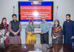 5-Day hands-on training course on ‘Frozen and Fat Rich Dairy Products’ concludes at UVAS