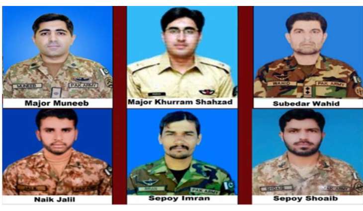 Helicopter crash: Six army personnel martyred 
in Harnai area of Balochistan