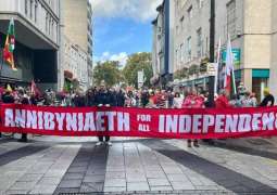 Thousands Rally in Cardiff Calling for Welsh Independence From UK - Reports
