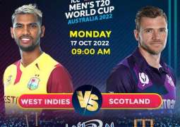 T20 World Cup 2022 Match 03 Scotland Vs. West Indies