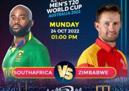 T20 World Cup 2022 Match 18 South Africa Vs. Zimbabwe