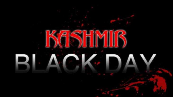 Kashmiries observe black day against Indian illegal occupation of Jammu & Kashmir