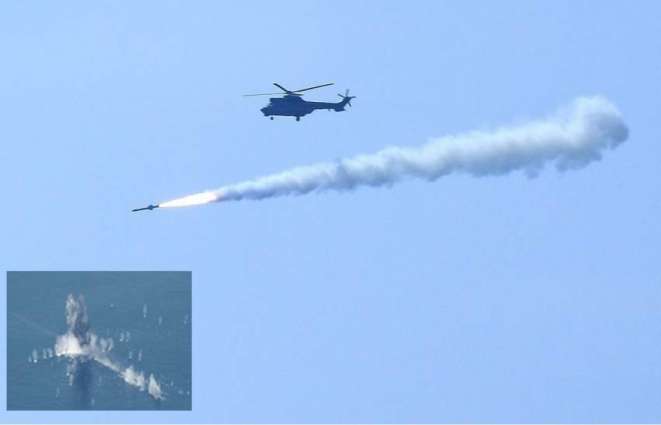 Pakistan Navy Demonstrated Fire Power In Arabian Sea Amid Bilateral Naval Drills With Uae Navy