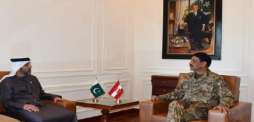 قائد فیلق کویتا الفریق آصف غفور یستقبل سفیر دولة الامارات لدی اسلام آباد