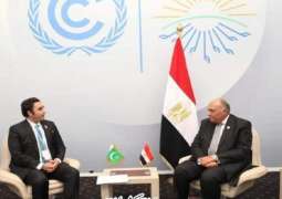 وزیر خارجیة باکستان یجتمع بنظیرہ المصري سامح الشکري علی ھامش موٴتمر COP27