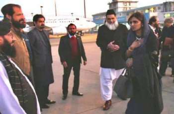 وزیرة الدولة للشوٴون الخارجیة حنا رباني تزور أفغانستان