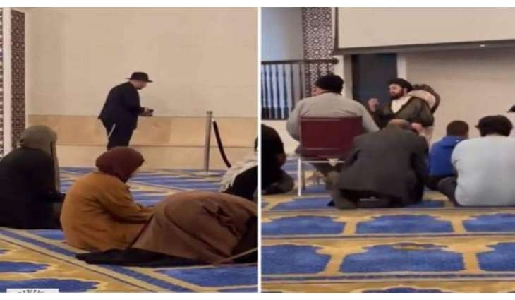 شاھد مقطع : یھودي یقوم باداء الصلاة داخل حسینیة فی الولایات المتحدة