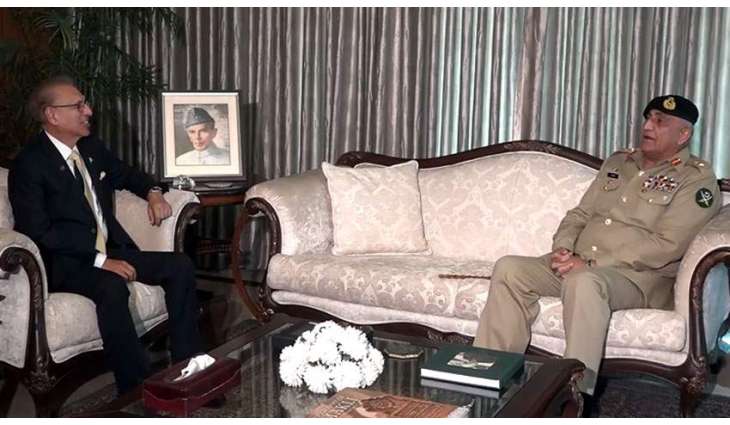 President Alvi lauds Army Chief’s services in field of defence
