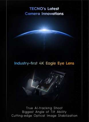 TECNO Unveils Industry’s First Eagle Eye Lens for Smartphones paired with the Biggest Angle of Tilt Capability