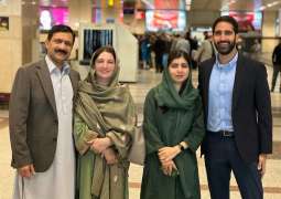 Malala who lands in Lahore to attend multiple events