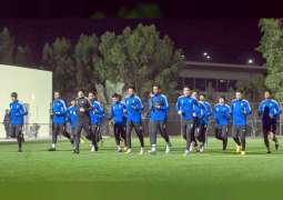 منتخب الإمارات يؤدي تدريبه الأول بالبصرة استعداداً لخليجي 25