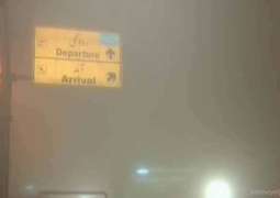 Dense fog disrupts flight operations at Lahore's airport